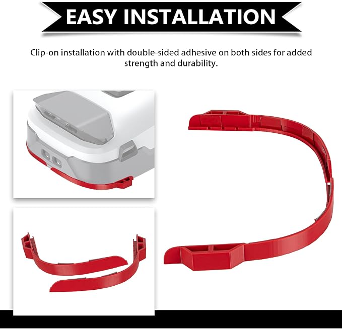 Robotic Mower Front Bumper for Anthbot Genie 1000 Compatible with Genie 600/3000 Models Anti-Collision Protection, Scratch Resistant, Easy to Install Lawn Mower Guard