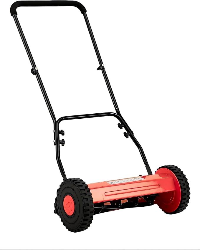 GlowSol Lightweight 5-Blade 16 inches Manual Push Reel Lawn Mower