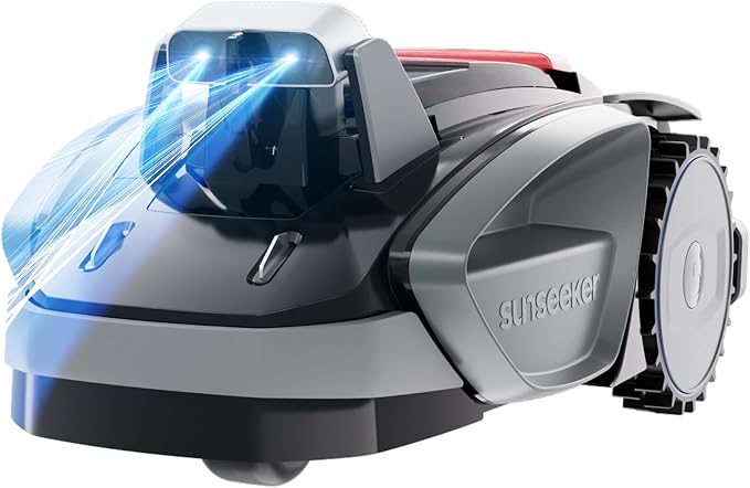 Sunseeker V3 Robot Lawn Mower, Vision AI, 0.15 Acre, Wire-Free | Easy routine mowing for first-time robot mower owners with small, simple yards and clear boundaries.