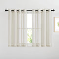 NICETOWN Semi Sheer Linen Curtains 54 inch Long by NICETOWN