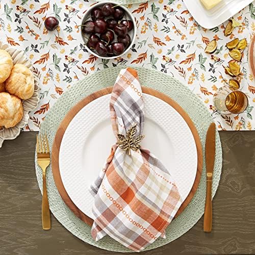 DII Autumn Afternoon Farmhouse Kitchen Thanksgiving & Fall Décor for Home, Table Runner, 14x72, Crisp Leaves - Image 5