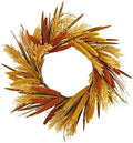 Nearly Natural 25 in Autumn Sorghum Harvest Artificial Fall Wreath by NearlyNatural