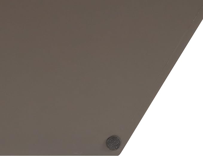 Kate and Laurel Lipton Modern Hexagon Tray; 18 x 15.5; Brown and Silver; Decorative Geometric Serving Tray for Storage and Display