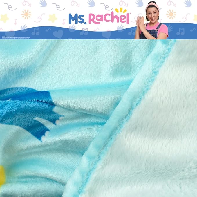 Ms. Rachel Educational Adventures Bedding Super Soft Cozy Throw Blanket, 62 in x 90 in, (Officially Licensed Product) by Franco Kids