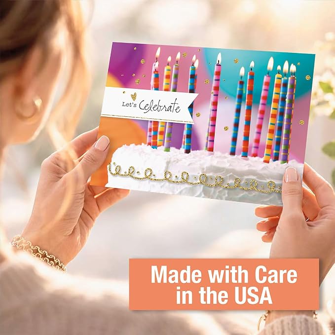 Current Modern Messages All Occasion Cards with Envelopes - 40 Pack Assorted Greeting Cards, Large 5" x 7" Assortment, Variety of Birthday, Get Well, Sympathy, Thinking of You