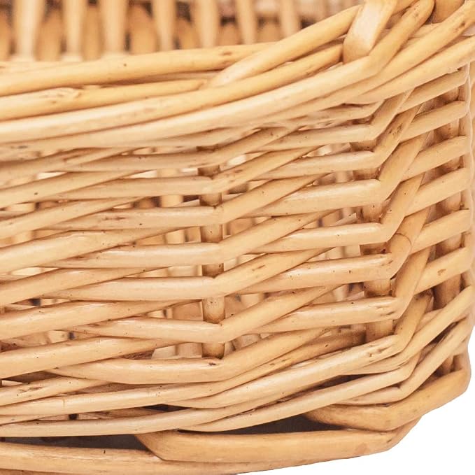 Rectangle small wicker baskets for sundries 3pcs storage bins