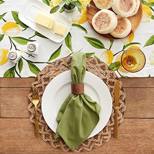 DII Cotton Cloth Dinner Napkins Set of 6, Oversized 20x20, Antique Green - Image 5
