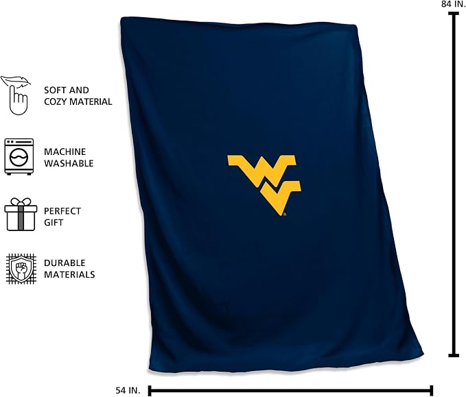 Logo Brands NCAA Unisex-Adult Sweatshirt Blanket