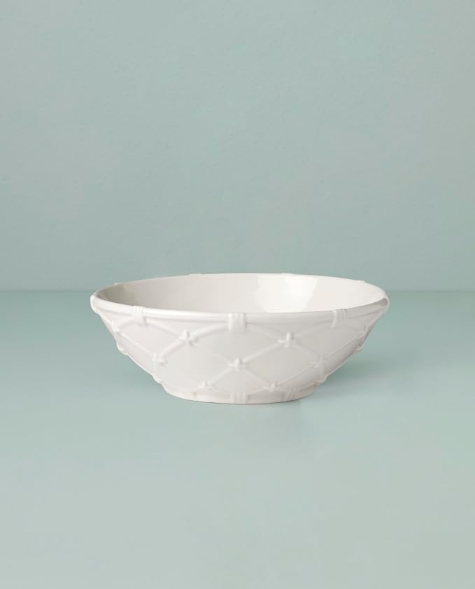 Lenox 893880 Wicker Creek Serving Bowl, 2.8, White