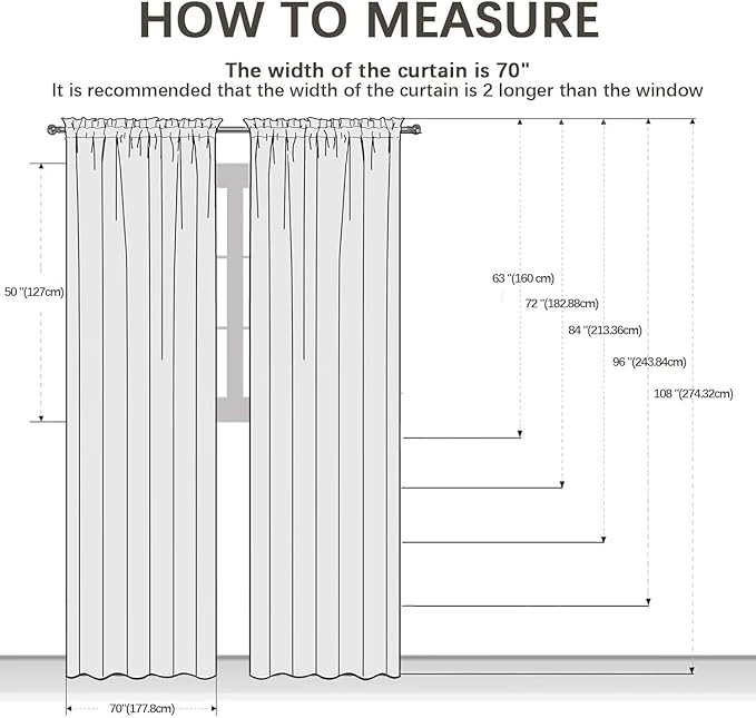 youleyar Solid Sheer Rod Pocket Curtain Voile Draperies 2 Panels White Beige Black Red Coffee 70 Inch Width 84 Inch Long 1 Pair for Kitchen Bedroom Children Living Room Yard(Red,70Wｘ84L)