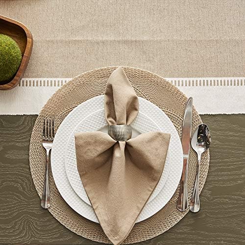 DII Solid Napkin Set Collection, 20x20, Stone, 6 Piece - Image 6