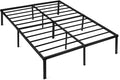 Amazon Basics - Metal Bed Frame, Non-Foldable Platform Bed, Easy Assembly, Full, 54W x 75L in, Black