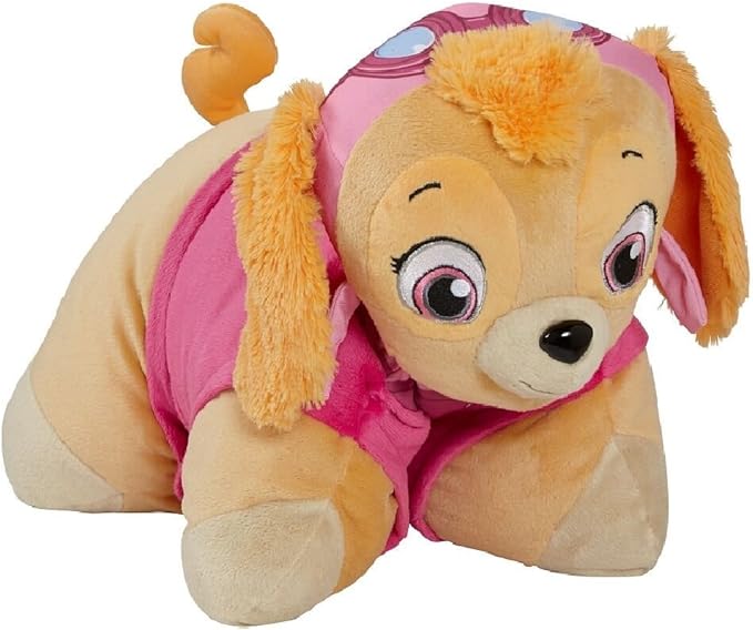 Pillow Pets Nickelodeon Paw Patrol Skye, 16" Plush Toy | Soft Plush Pillow Companion, Unfastens into a Cozy Pillow at Night, Machine Washable, BPA and Phthalates Free