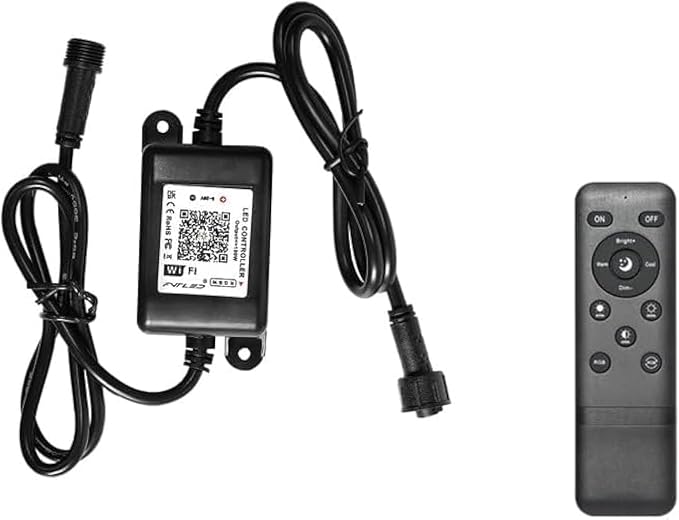 LED WiFi RGBW Controller, Smart for FVTLED RGBW LED Deck Lights | 5 Pin Wireless Controller, Comes With a Remote, Working with Android and iOS System Free App