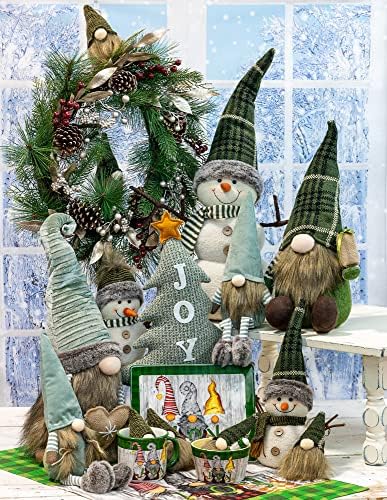 Boston International Fall Autumn Thanksgiving Winter Christmas Tabletop Gnome Decoration, 12-Inches, Green Nikolas - Image 2