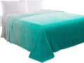 Elegant Comfort Luxury Velvety Feel Blanket, All-Season Lightweight Blanket, Ultra Plush, Soft, Cozy-Fuzzy Flannel Fleece for Couch, Sofa, Bed, Travel, Ombre Design, Twin/Twin XL, Tiffany