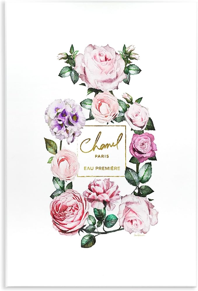 Spring Garden Rose Perfume Glam, 10 x 15 Inch Mounted Print on Wall Plaque | Stupell Industries · By Amanda Greenwood · Ready to hang · Glam shabby chic style · Made in USA