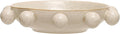 Bloomingville 9.75 Inches Stoneware Bowl with Orbs and Reactive Glaze, Cream