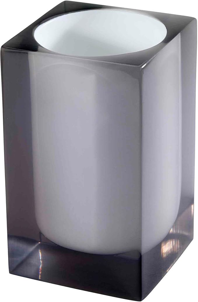Avanti Linens - Tumbler, Resin Countertop Accessories, Modern Home Decor (Soho Collection, Smoke)