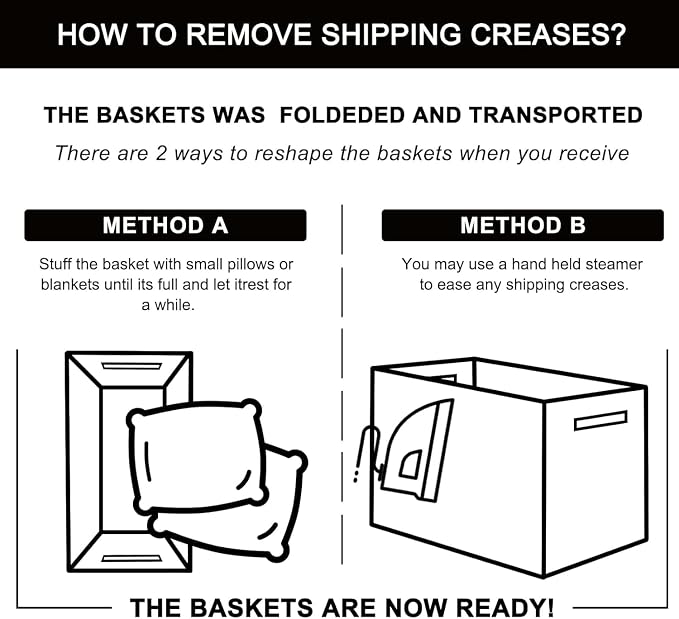 OIAHOMY 3 Pack Storage Baskets for Organizing, Woven Cotton Rope Basket for Shelves, Closet Organizer Bins with Handles, Rectangle Toy Organization, 13.78''×9.84''×5.5'', Black & White