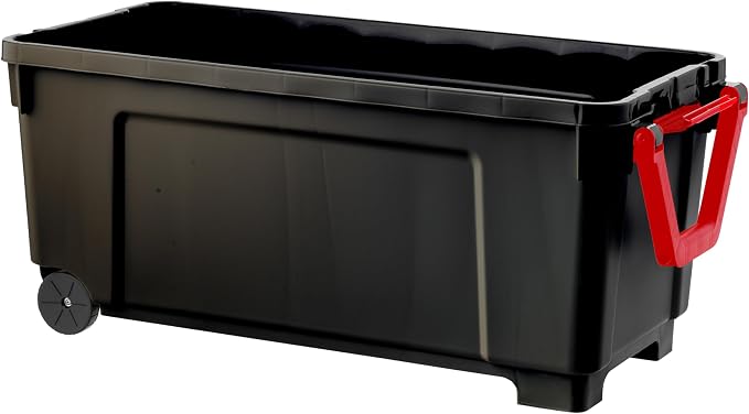 IRIS USA 2-Pack 43 Gallon Lockable Storage Trunk TrailBox, Dark Gray/Gray | High-capacity design secures overlanding gear, camping equipment, truck accessories and bulky cargo