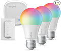 Sengled Smart Light Bulbs, Alexa Light Bulbs RGB Color Changing, Smart Bulb That Compatible with Alexa, Google Home, 3 Pack Starter Kit with Smart Switch, A19 E26 Dimmable LED 60W Equivalent, 800LM