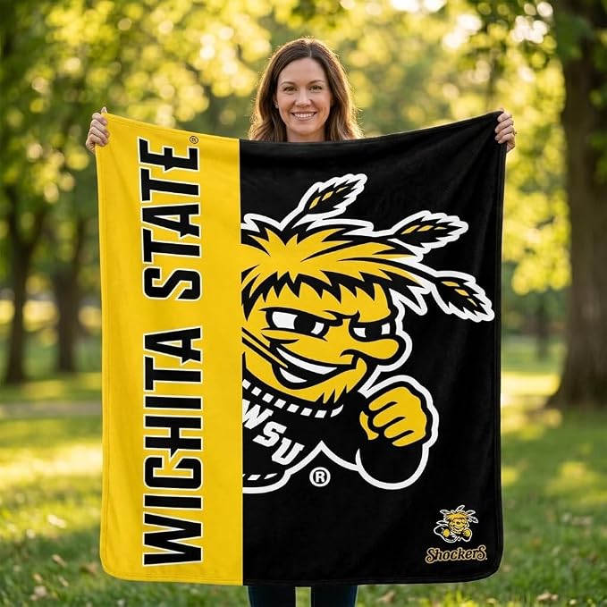 Proformance Home NCAA Wichita State Shockers Endzone Ultra Soft Tailgate Throw