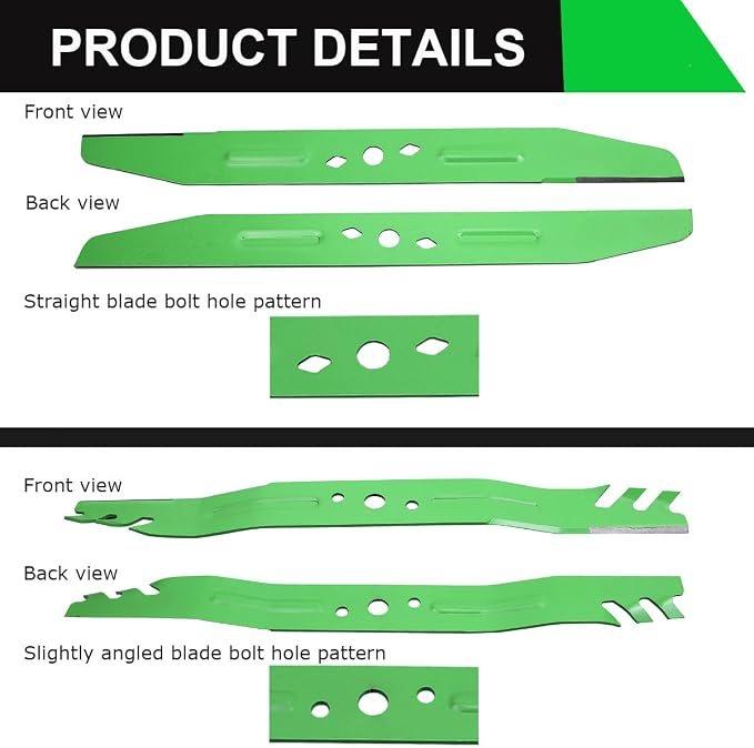 LM2135SP Lawn Mower Blade Compatible with EGO 21 inch Replacement Mulching Blade AB2101D for Mowers LM2133/LM2130//LM2130SP/LM2156SP/LM2150SP (Green)