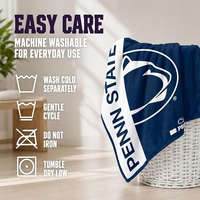 Proformance Home NCAA Penn State Nittany Lions Endzone Ultra Soft Tailgate Throw