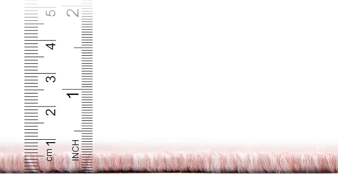 Unique Loom Collection Casual Transitional Solid Heathered Indoor/Outdoor Flatweave Area Rug (2' 7" x 12' Runner, Whisper Pink/Ivory)
