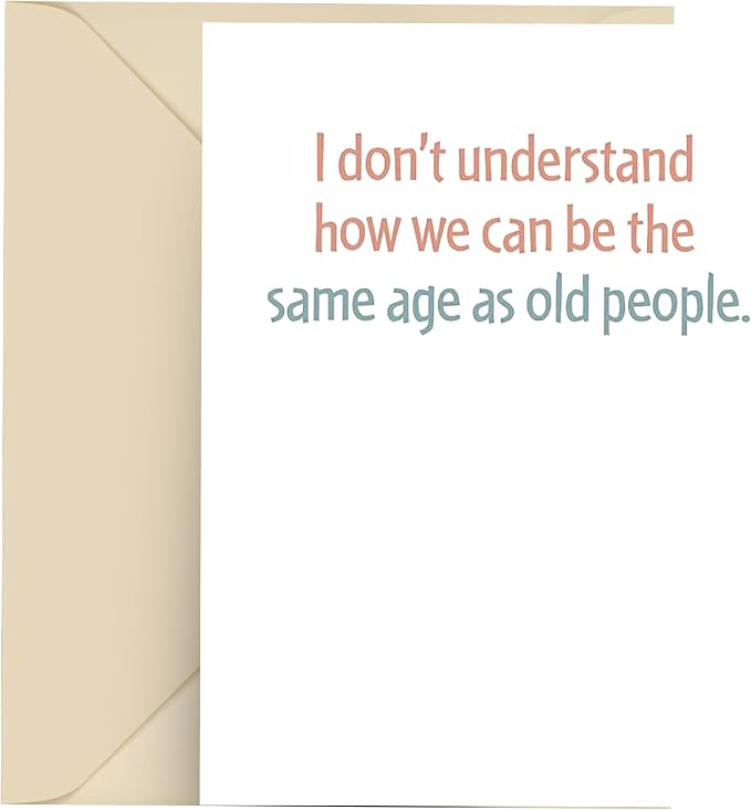 Funny Birthday Card - Husband Wife Greeting Gift Card With Envelope For Men And Women, Blank Inside, Made In USA, 4.25 X 5.5 inches (How People Can Be ...)