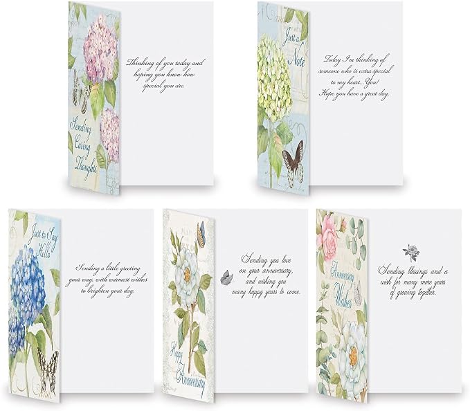 Current All Occasion Greeting Cards with Matching Envelope Seals | Susan Winget Studio, 40 Count, 5 x 7 Folded, Themed Card Value Pack, With Envelopes