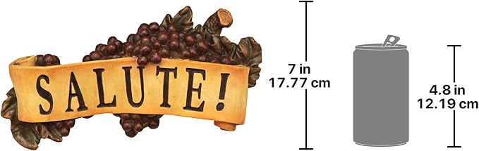 Design Toscano AH231116-Parent Salute Wall Sculpture,Full Color, 12.60" x 2.56"