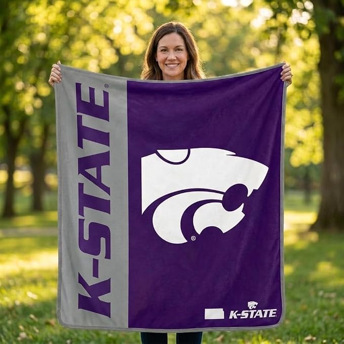 Proformance Home NCAA Kansas State Wildcats Endzone Ultra Soft Tailgate Throw