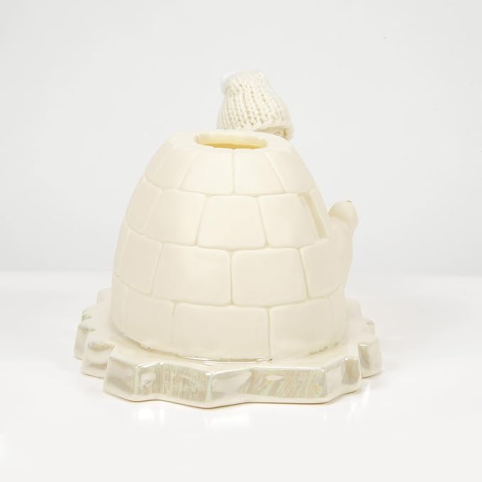 Department 56 Snowbabies Polar Shores Warm in My Igloo Lit Figurine, 3.19 Inch, Multicolor