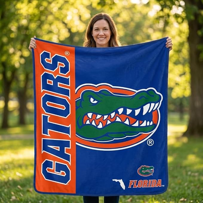 Proformance Home NCAA Florida Gators Endzone Ultra Soft Tailgate Throw