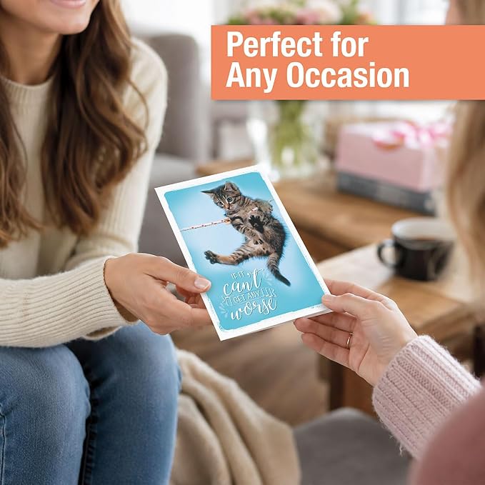 Current All Occasion Boxed Set of Assorted Greeting Cards with Card Organizer Box (Pack of 48)—Birthday, Thank You, Anniversary, Baby, Thinking of You, Sympathy, Large 5' x 7" Cards with Sentiments