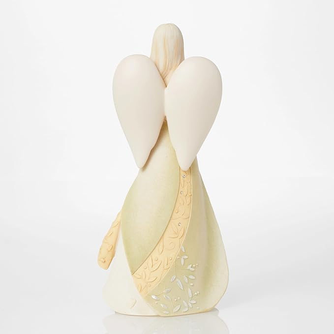Enesco Foundations Collection Bless Your Retirement Angel Figurine- Resin Hand Painted Collectible Decorative Angels Figurines Home Decor Retirement Statue, 9 Inch
