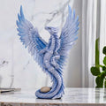 ICE Armor 12.25" H Blue Wind Dragon Figurine Decorative Display Ornament Home Accent Collectible for Living Room Bedroom Office Use