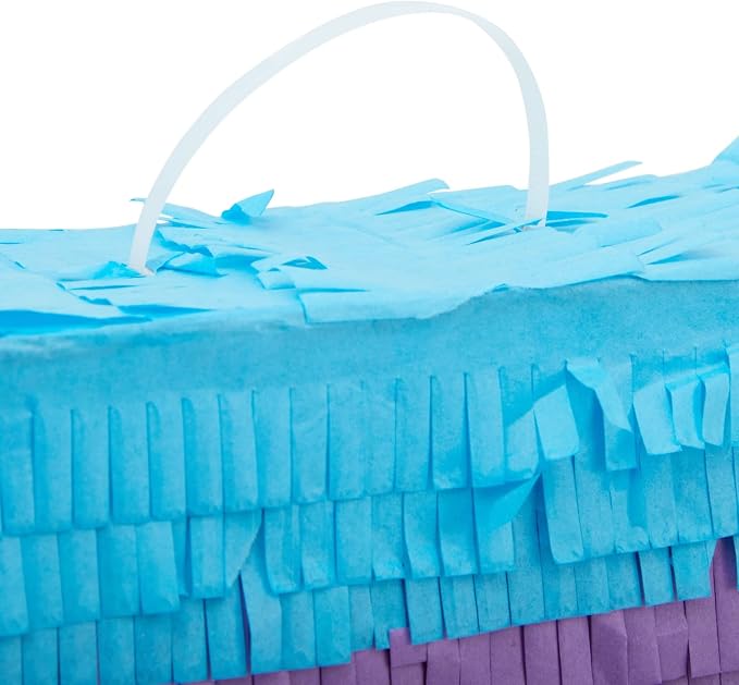 BLUE PANDA Rainbow Pinata 7 for Birthday Party Decoration - 12 x 16.75 x 3 In, Multicolored - Party Pinata for Girls & Boys Age 7