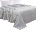 Elegant Comfort Luxury Velvety Feel Blanket, All-Season Lightweight Blanket, Ultra Plush, Soft, Cozy-Fuzzy Flannel Fleece for Couch, Sofa, Bed, Travel, Solid Design, Full/Queen, Silver Gray