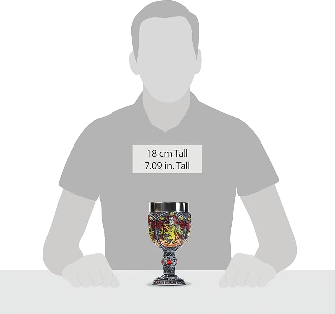 Enesco Wizarding World of Harry Potter Gryffindor Decorative Goblet Figurine, 7.09 Inch, Multicolor