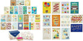 Hallmark All Occasion Cards Assortment Box with Envelopes, Handmade Greeting Card Organizer Box with Dividers, Watercolor Dots (Pack of 24) & Handmade Birthday Cards Assortment, Happy Cake Day