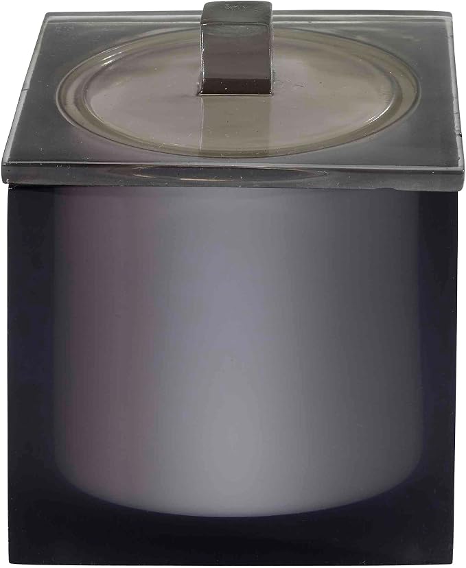 Avanti Linens - Covered Jar, Resin Countertop Accessories, Modern Home Decor (Soho Collection, Smoke)