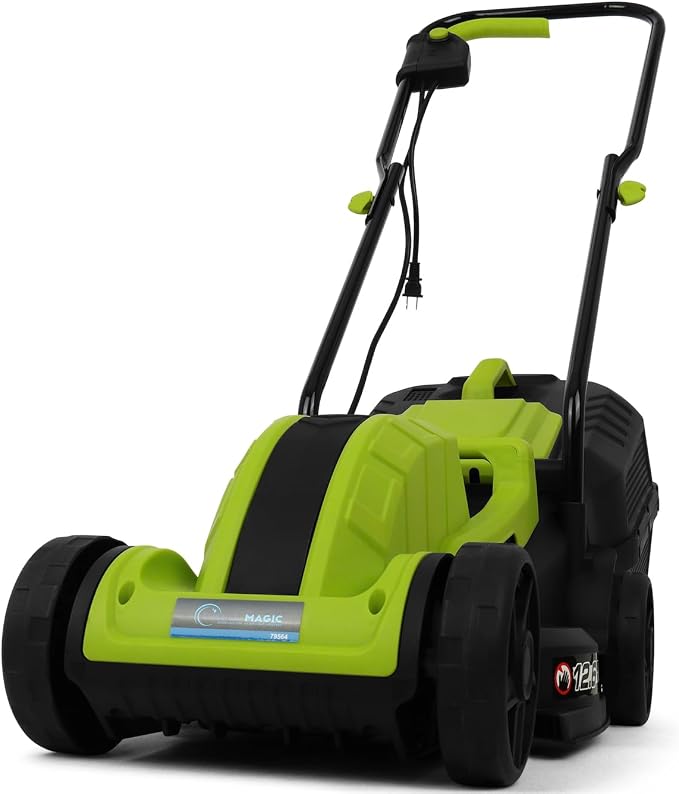Simpli-Magic Lawn Mower, 13Inch Electric Lawn Mower Corded, 1300W Electric Powered, 3-Position Height Adjustment