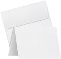 Linen Textured Greeting Cards – 4.25" x 5.5" Blank White Cardstock & Envelopes – Custom and DIY Cards for Business, Holidays, Baby Showers, Birthdays, Wedding Invitations, All Occasion – 25 per Pack