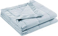 Madison Park Down Alternative Twin Size Blanket for Bed, Satin Trim, Blue | Lightweight Windom Blanket Premium 3M Scotchgard Moisture Wicking Treatment, OEKO TEX, Soft Bed Cover, All Season