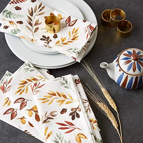 DII Christmas Thanksgiving Holiday Tabletop Décor Collection Decorative Napkin Ring Holder Set, 1.6 Dia x 1.25" Height, Always Grateful Gold, 4 Piece - Image 4