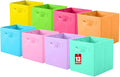 ShellKingdom Storage Bins, Foldable Fabric Storage Cubes, 8 Pack, 8 Colors | Cloth Organizer Drawer For Closet And Toys, 13 X 13 X 13 INCH, (Mix Colors)