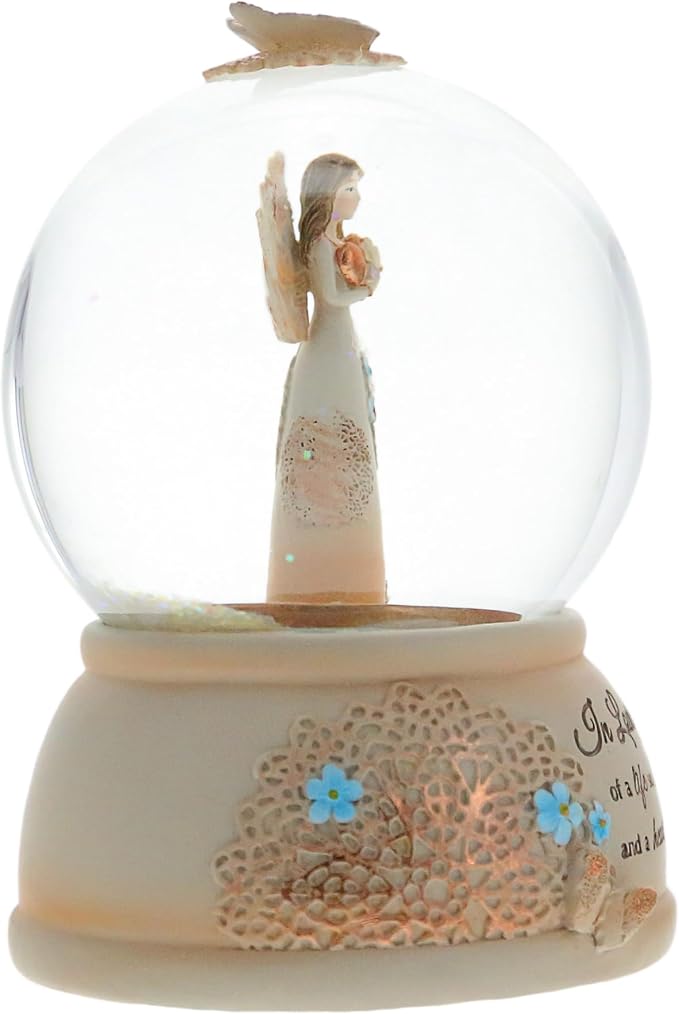 Pavilion Gift Company 19061 Light Your Way Memorial in Loving Memory Musical Water Globe, 100mm